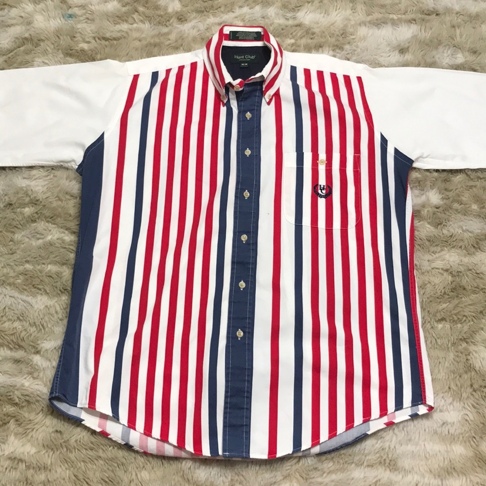 🔴 VTG HUNT CLUB BUTTON DOWN 🔵